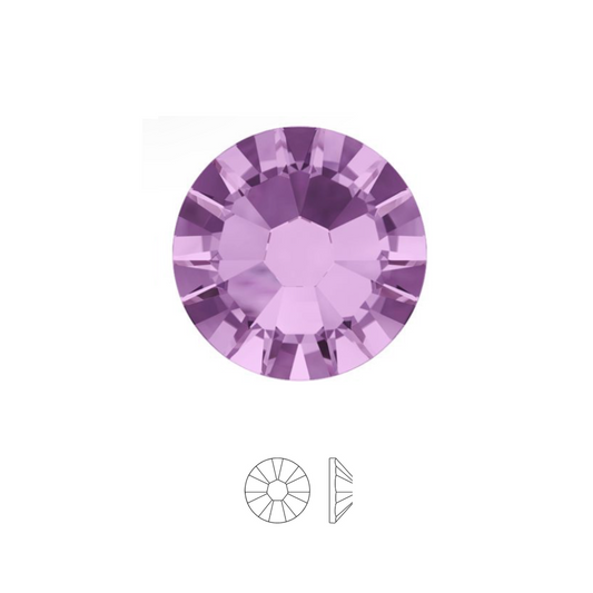 LIGHT AMETHYST - Crystal 2058 - Strass dentaire à coller - Cristaux à dos plat non hotfix