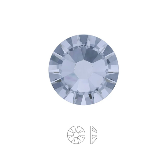 CRYSTAL BLUE SHADE - Crystal 2058 - Strass dentaire à coller - Cristaux à dos plat non hotfix