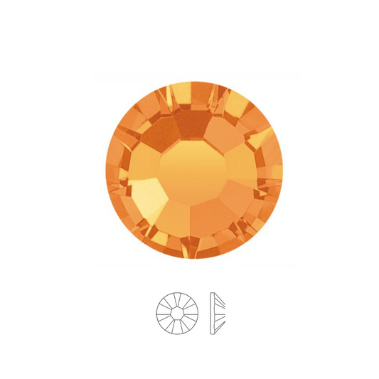 SUN - Crystal 43811615 - Strass dentaires à coller – Cristaux à dos plat (No Hotfix)