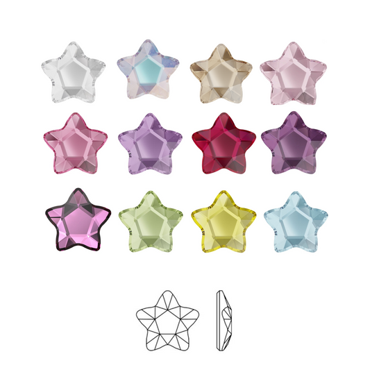HEART - Swarovski Tooth gems
