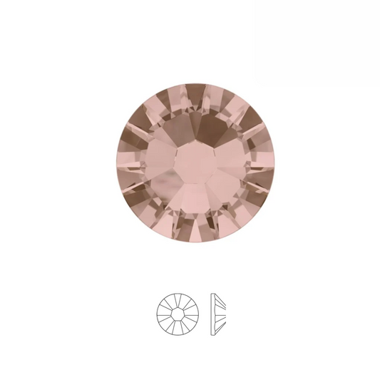 VINTAGE ROSE - Crystal 2058 - Strass dentaire à coller - Cristaux à dos plat non hotfix