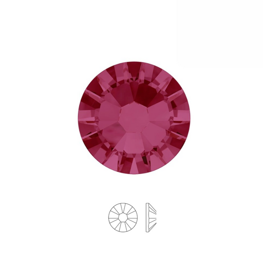 INDIAN PINK - Crystal 2058 - Strass dentaire à coller - Cristaux à dos plat non hotfix