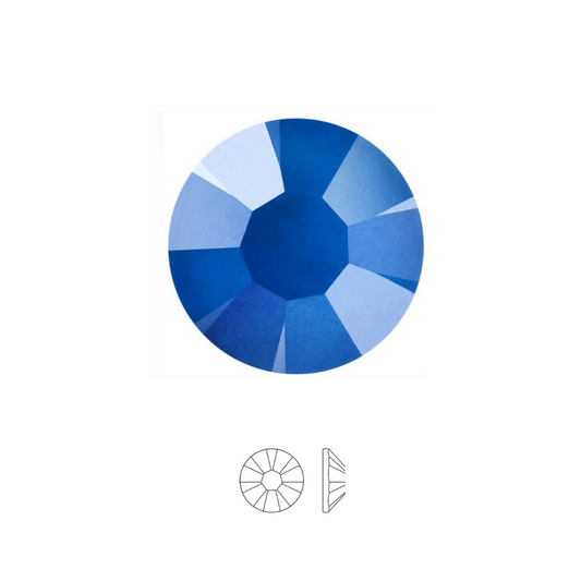 NÉON BLEU – Crystal 43811615 - Strass dentaires à coller – Cristaux à dos plat (No Hotfix)