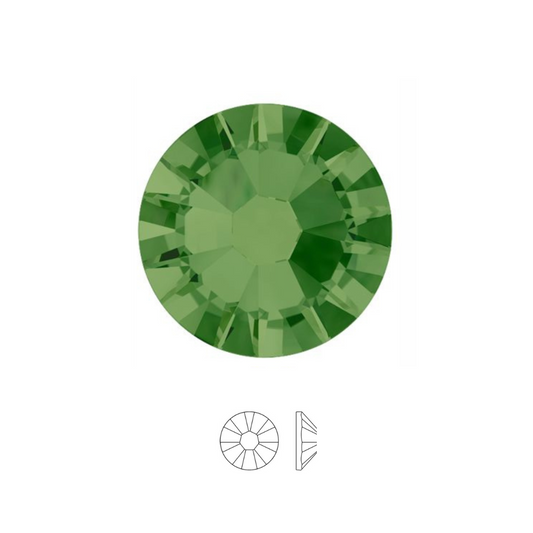 FERN GREEN  - Crystal 2058 - Strass dentaires à coller – Cristaux à dos plat non hotfix