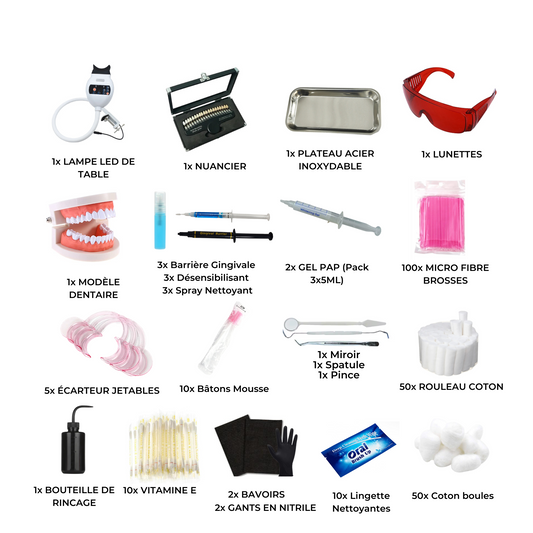 Starter Kit Blanchiment Dentaire – Matériel professionnel pour prestations esthétique