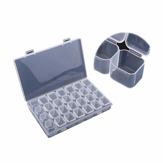 Boîte de rangement 28 compartiments pour Strass dentaire / Tooth gems