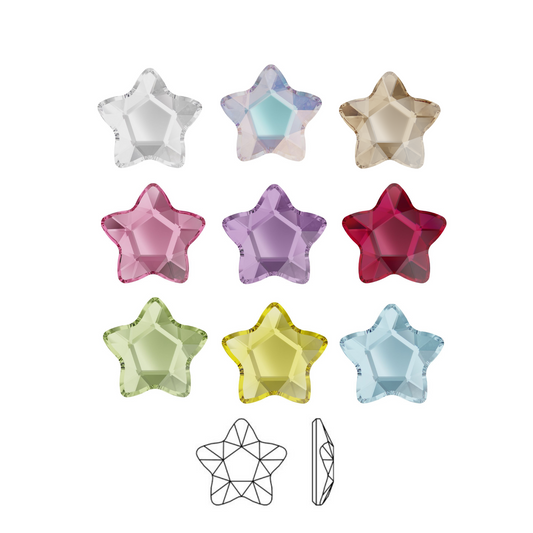 STAR FLOWER 2754 4mm Swarovski Strass dentaire / Tooth gems