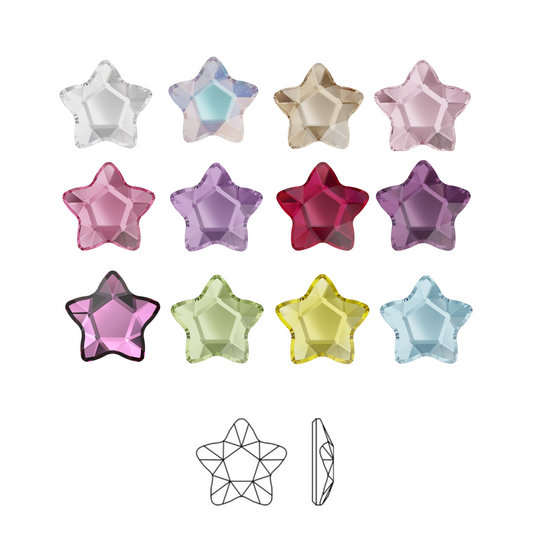 STAR FLOWER 2754 4mm Swarovski Strass dentaire / Tooth gems