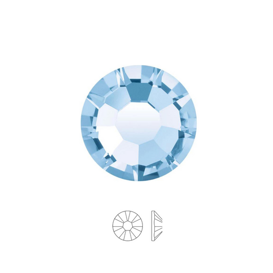 LIGHT SAPPHIRE OPAL - Crystal 43811615 - Strass dentaires à coller – Cristaux à dos plat (No Hotfix)