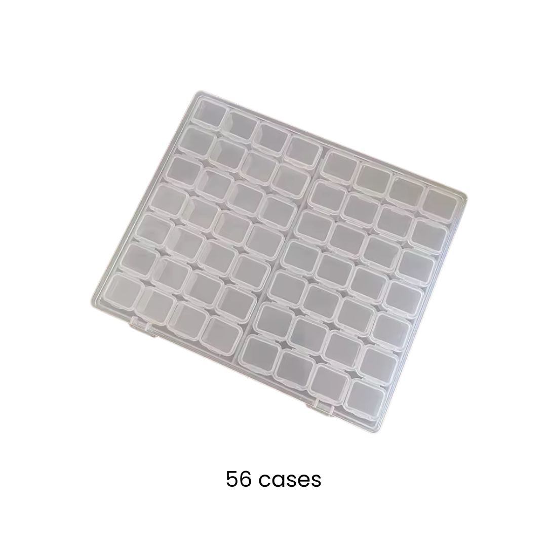 Boîte de rangement strass – 28 ou 56 cases | Organisation Strass Dentaires