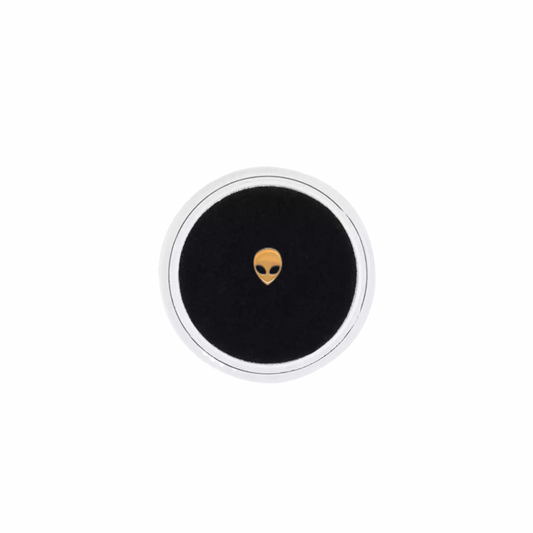 18K Gold Charm Alien
