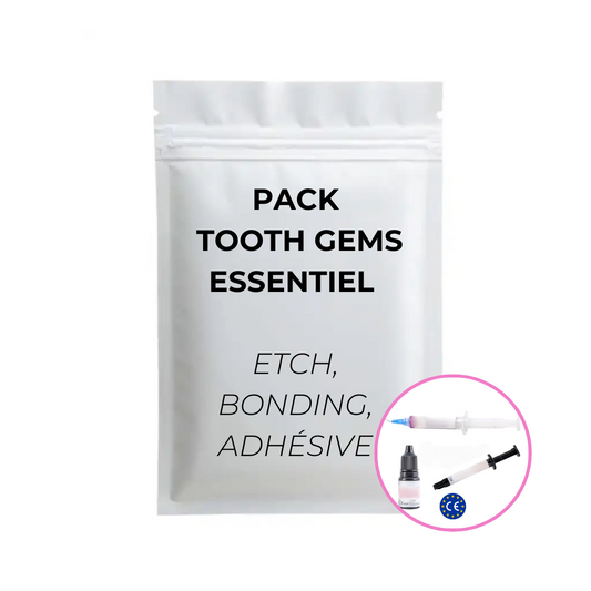 Kit pack adhésif dentaire produit professionnel pour strass bijou dentaire - Etch, bonding, composite